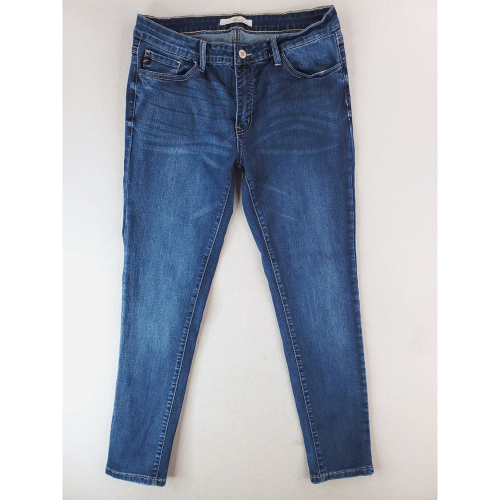Kancan Jeans Womens 30 Blue‎ Mid Rise Classic Skinny Stretch Denim Pants Medium